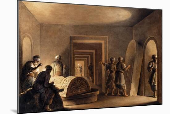 Figures in Egyptian Tombs-Luigi Mayer-Mounted Giclee Print