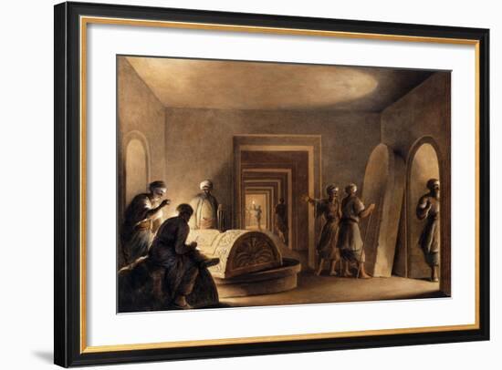 Figures in Egyptian Tombs-Luigi Mayer-Framed Giclee Print