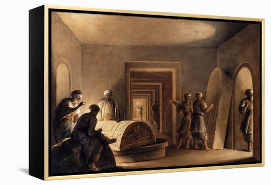 Figures in Egyptian Tombs-Luigi Mayer-Framed Premier Image Canvas