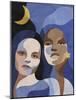 Figures in Harmony - Moon-Aurora Bell-Mounted Giclee Print