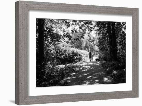 Figures in the Distance in Landscape under Trees-Sharon Wish-Framed Photographic Print