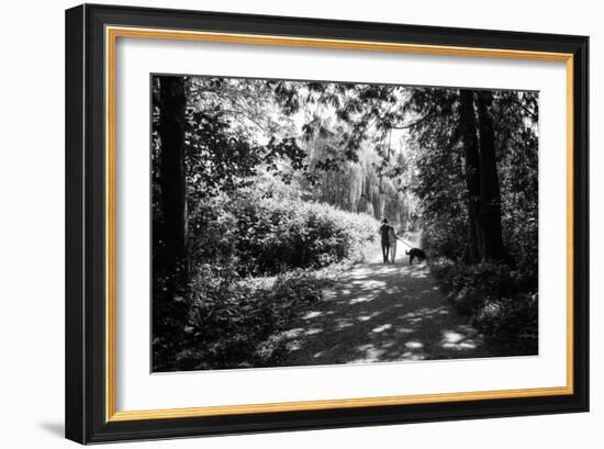 Figures in the Distance in Landscape under Trees-Sharon Wish-Framed Photographic Print