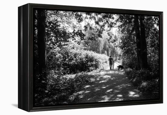 Figures in the Distance in Landscape under Trees-Sharon Wish-Framed Premier Image Canvas