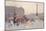 Figures in the Place De La Bastille-Eugene Galien-Laloue-Mounted Giclee Print