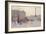 Figures in the Place De La Bastille-Eugene Galien-Laloue-Framed Giclee Print