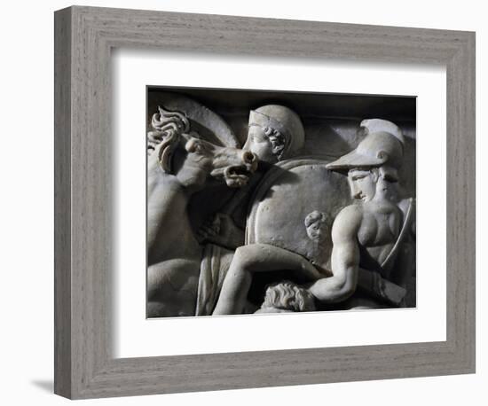 Figures of Greek Soldiers-null-Framed Giclee Print