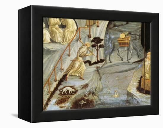 Figures of Monks, Detail from Thebes-Paolo Uccello-Framed Premier Image Canvas