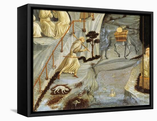 Figures of Monks, Detail from Thebes-Paolo Uccello-Framed Premier Image Canvas