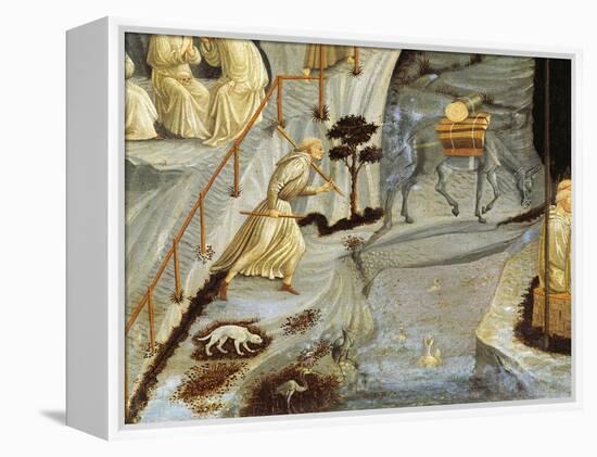 Figures of Monks, Detail from Thebes-Paolo Uccello-Framed Premier Image Canvas