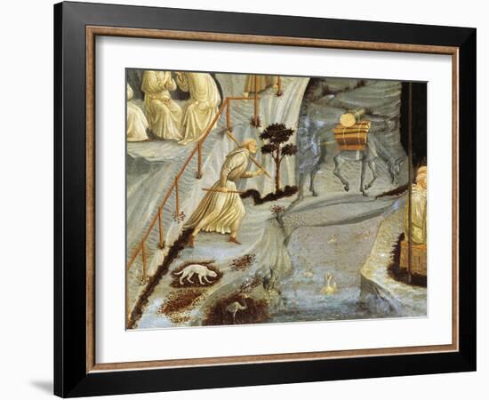 Figures of Monks, Detail from Thebes-Paolo Uccello-Framed Giclee Print