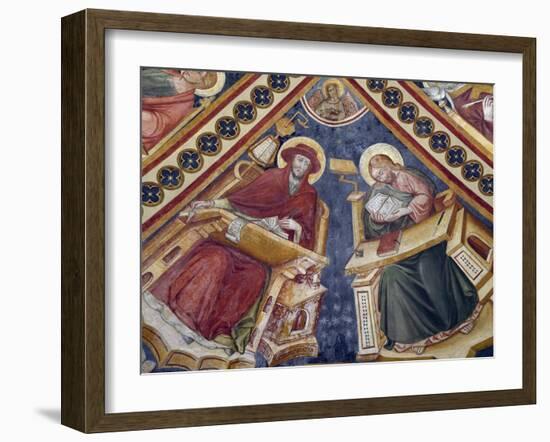 Figures of Saints, Fresco-Nicolo Alunno-Framed Giclee Print