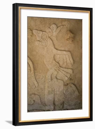 Figures of Stucco Relief, Castillo De Kukulcan, Mayapan-Richard Maschmeyer-Framed Photographic Print