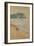 Figures on a Beach Near Cliffs-James Abbott McNeill Whistler-Framed Giclee Print