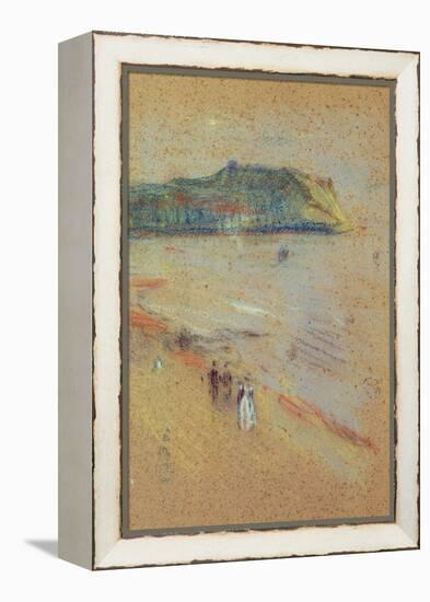 Figures on a Beach Near Cliffs-James Abbott McNeill Whistler-Framed Premier Image Canvas