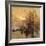 Figures on a Parisian Street at Dusk-Eugene Galien-Laloue-Framed Giclee Print