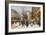 Figures on Le Boulevard St. Denis at Twilight-Eugene Galien-Laloue-Framed Giclee Print