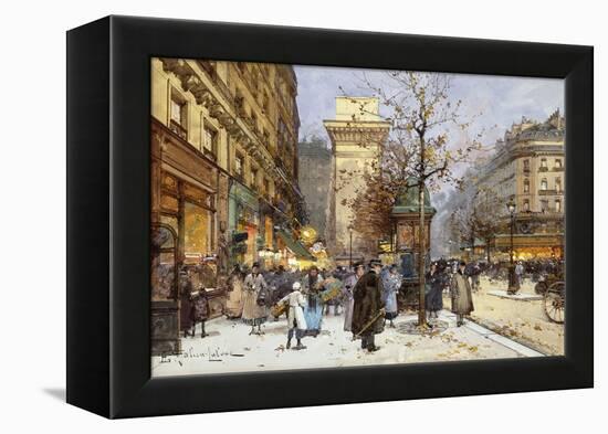 Figures on Le Boulevard St-Eugene Galien-Laloue-Framed Premier Image Canvas