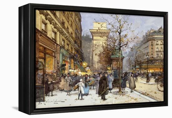 Figures on Le Boulevard St-Eugene Galien-Laloue-Framed Premier Image Canvas