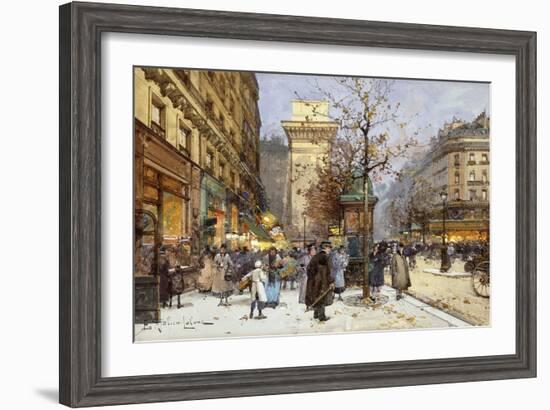 Figures on Le Boulevard St-Eugene Galien-Laloue-Framed Giclee Print