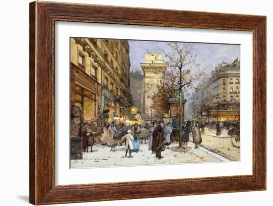 Figures on Le Boulevard St-Eugene Galien-Laloue-Framed Giclee Print