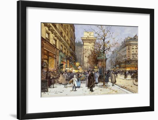 Figures on Le Boulevard St-Eugene Galien-Laloue-Framed Giclee Print