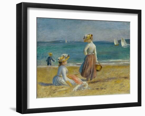 Figures on the Beach, 1890-Pierre-Auguste Renoir-Framed Giclee Print