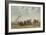 Figures on the Beach, C. 1867-70 (Oil on Canvas)-Eugene Louis Boudin-Framed Giclee Print