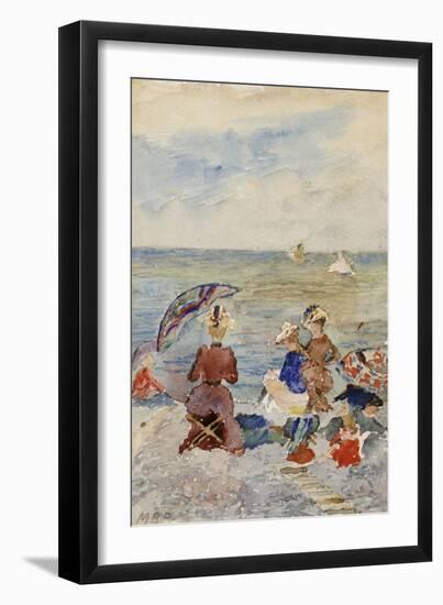 Figures on the Beach-Maurice Brazil Prendergast-Framed Giclee Print