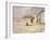 Figures Walking Beside a Line of Beach Huts-Philip Wilson Steer-Framed Giclee Print