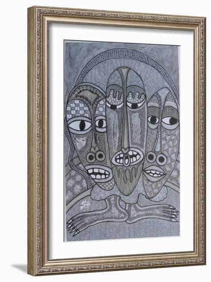 Figures-Muktair Oladoja-Framed Giclee Print