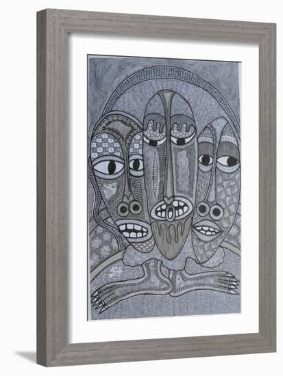 Figures-Muktair Oladoja-Framed Giclee Print