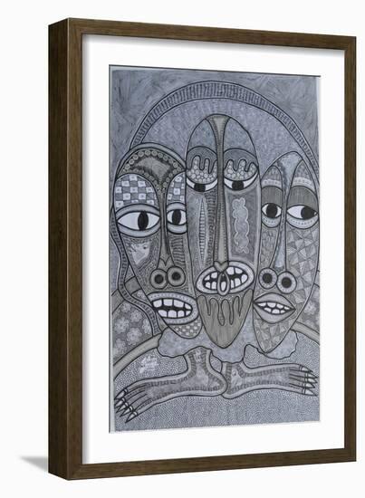 Figures-Muktair Oladoja-Framed Giclee Print