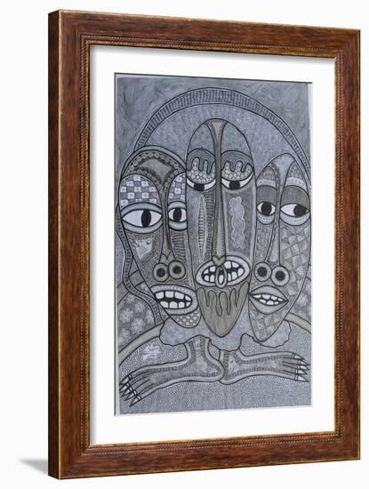 Figures-Muktair Oladoja-Framed Giclee Print