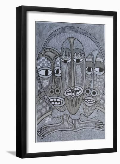 Figures-Muktair Oladoja-Framed Giclee Print