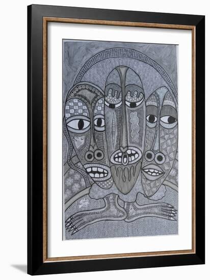 Figures-Muktair Oladoja-Framed Giclee Print