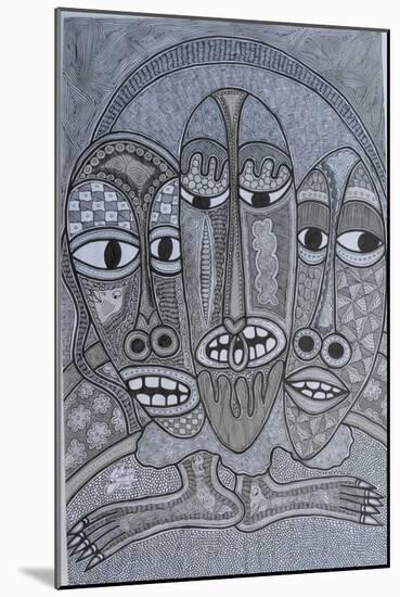 Figures-Muktair Oladoja-Mounted Giclee Print