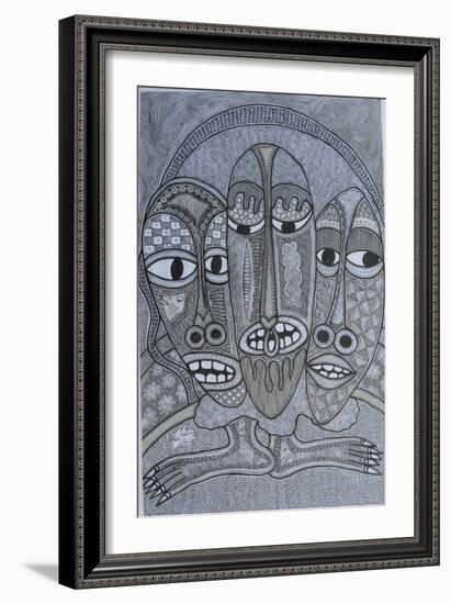 Figures-Muktair Oladoja-Framed Giclee Print