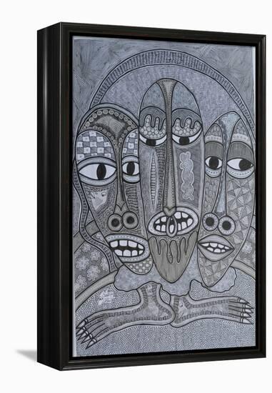 Figures-Muktair Oladoja-Framed Premier Image Canvas