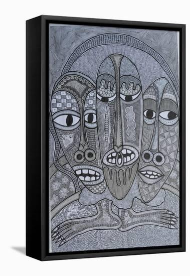 Figures-Muktair Oladoja-Framed Premier Image Canvas