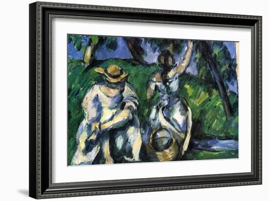 Figures-Paul Cézanne-Framed Art Print