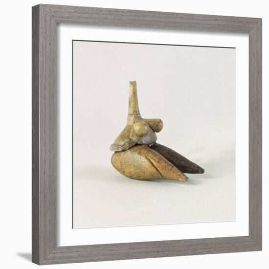 Figurine of a Nude Woman, known as the 'Venus of Sarab', from Tappeh Sarab, Iran-Prehistoric-Framed Giclee Print