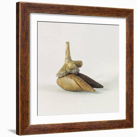 Figurine of a Nude Woman, known as the 'Venus of Sarab', from Tappeh Sarab, Iran-Prehistoric-Framed Giclee Print