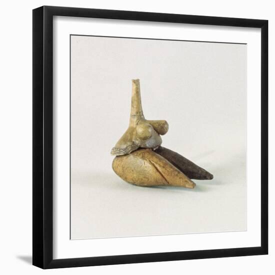 Figurine of a Nude Woman, known as the 'Venus of Sarab', from Tappeh Sarab, Iran-Prehistoric-Framed Giclee Print