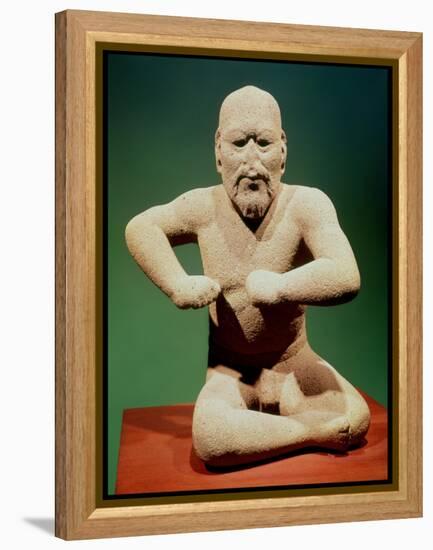 Figurine of a Wrestler-null-Framed Premier Image Canvas