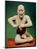 Figurine of a Wrestler-null-Mounted Giclee Print