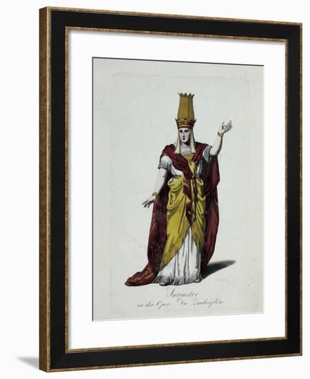 Figurine of Sarastro, Character from The Magic Flute, Opera by Wolfgang Amadeus Mozart-Karl Friedrich Thiele-Framed Giclee Print