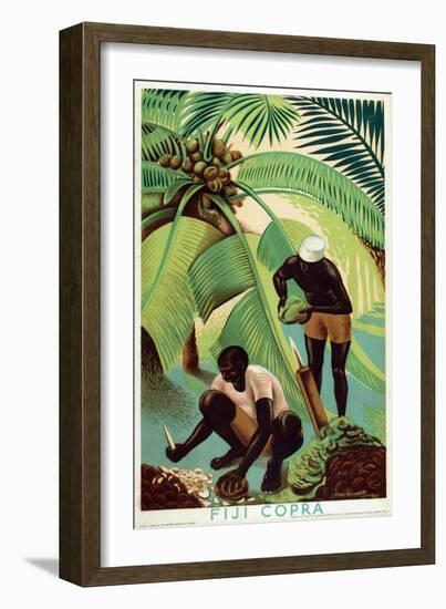 Fiji Copra, from the Series 'Buy from the Empire's Gardens', 1930-Edgar Ainsworth-Framed Giclee Print