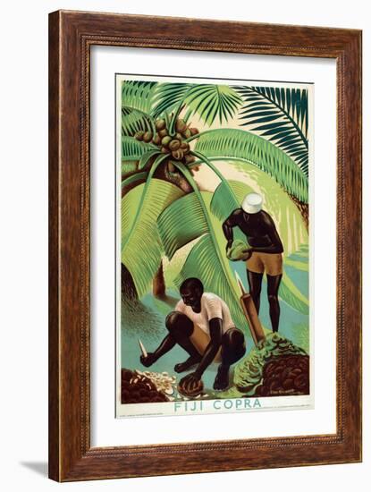 Fiji Copra, from the Series 'Buy from the Empire's Gardens', 1930-Edgar Ainsworth-Framed Giclee Print