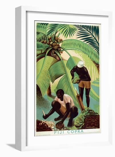 Fiji Copra, from the Series 'Buy from the Empire's Gardens', 1930-Edgar Ainsworth-Framed Giclee Print