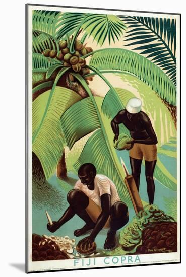 Fiji Copra, from the Series 'Buy from the Empire's Gardens', 1930-Edgar Ainsworth-Mounted Giclee Print